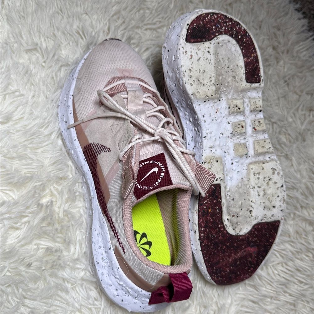 Nike Crater impact light soft pink Blush and White Athletic Shoes - Picture 6 of 7